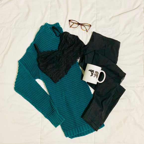 LA Hearts Sweaters - EUC LA Hearts Teal Knit Sweater